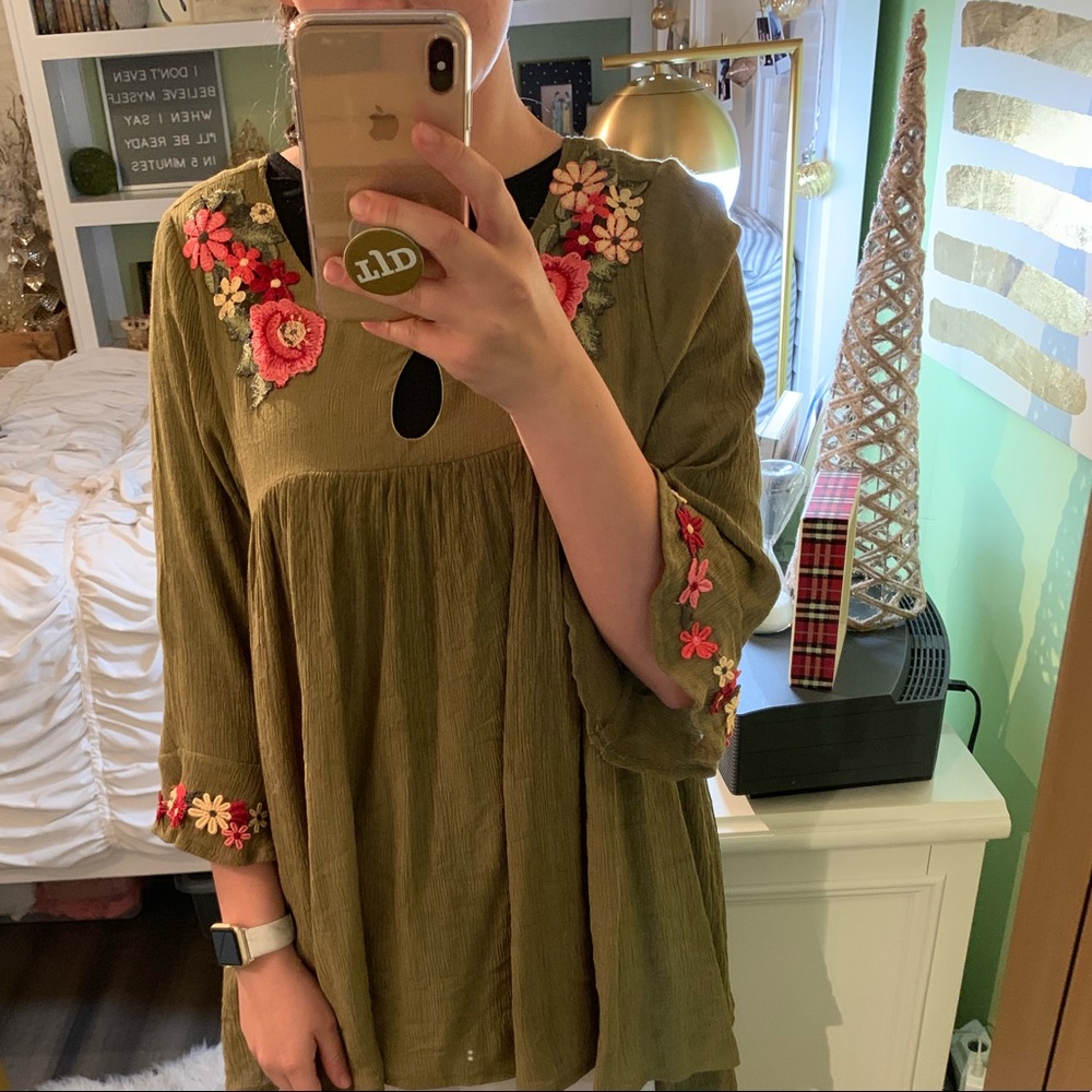 Olive Shirt.